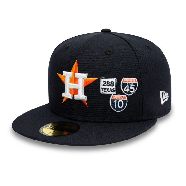 Gorras New Era 59fifty Azules - Houston Astros MLB Interstate 91683TRWY